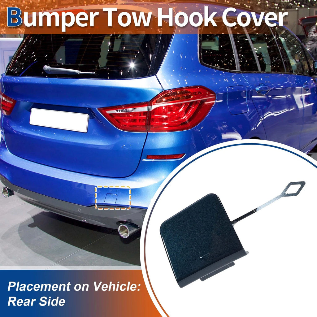 Rear Car Bumper Tow Hook Cover for BMW 2 Series F45 (2014–2021) No. 51317393792 Midnight Blue