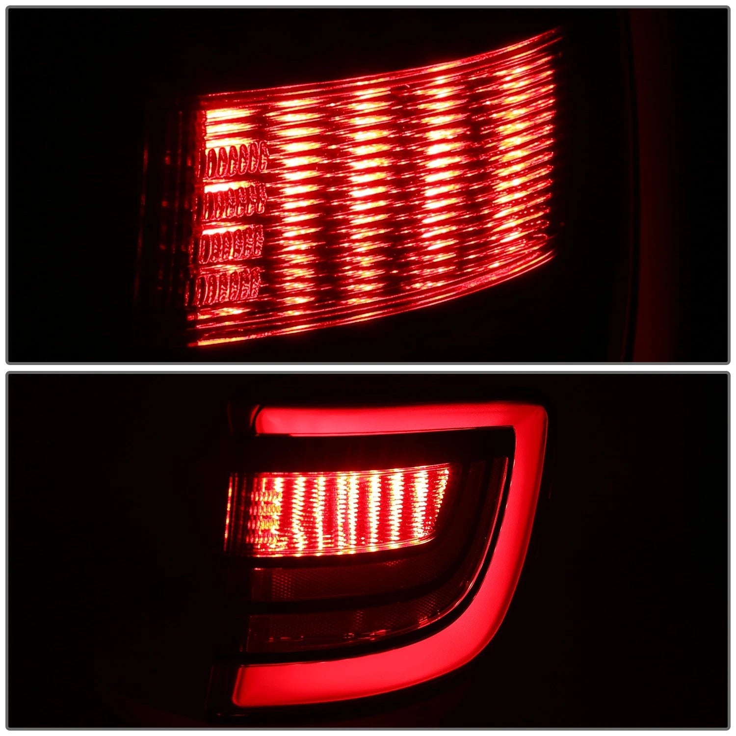 Chrome Red LED Tail Light Assembly for Dodge Durango (2014–2022)