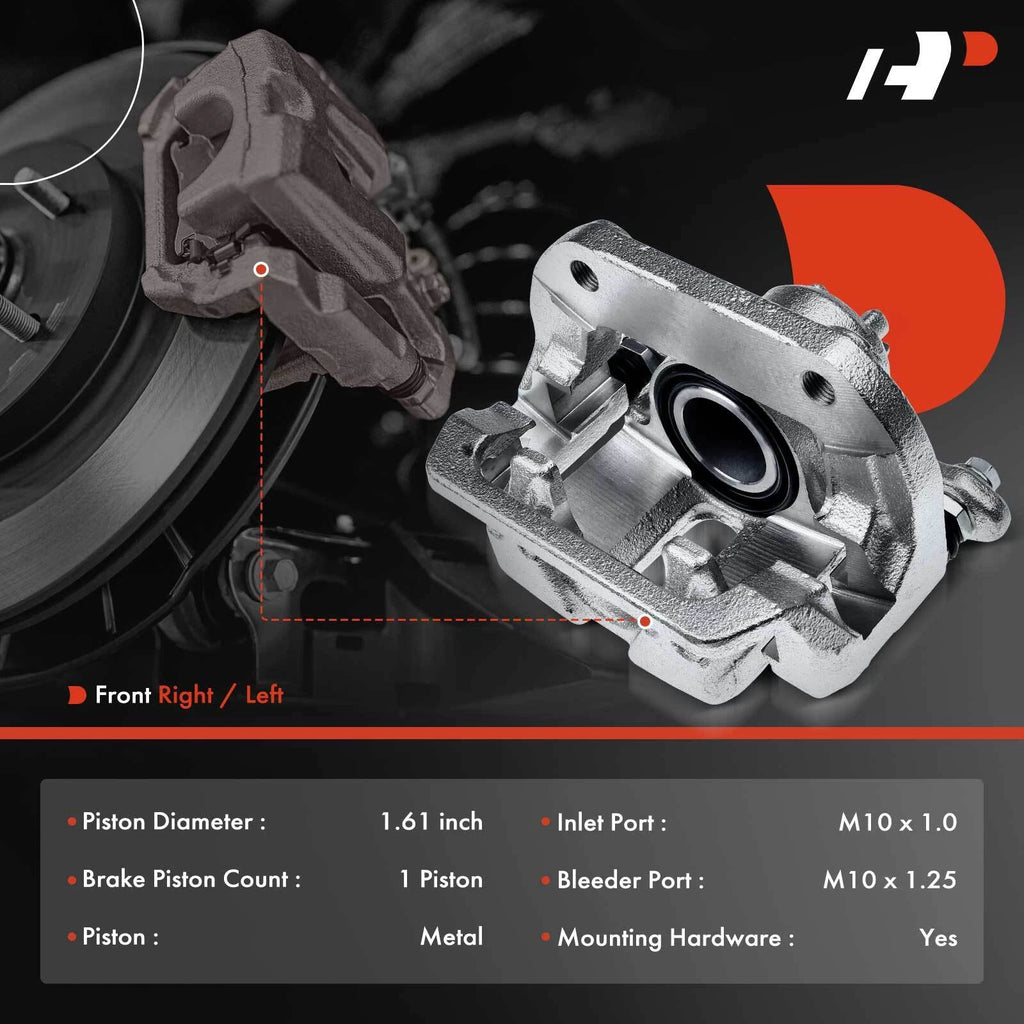 Rear Left Brake Caliper with Bracket for Honda Ridgeline (2006-2014)