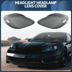 Pair Headlight Lens Covers for Chevrolet Corvette C6 (2005–2013)