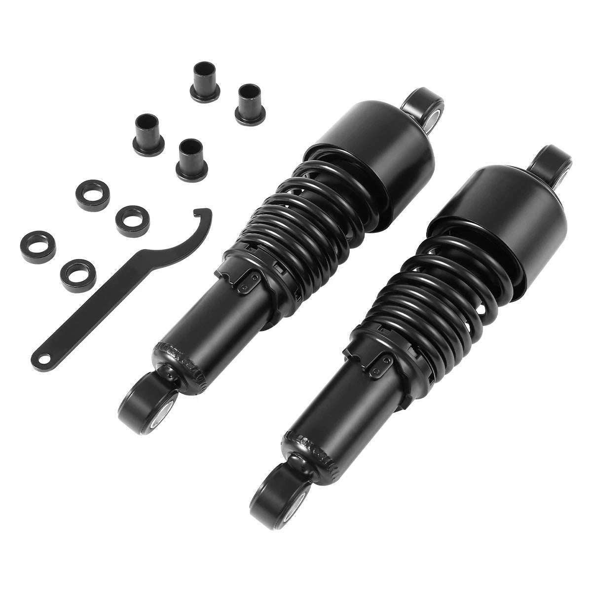 10.5" Black Rear Shocks for Harley Sportster 883 1200 (2007–2023)