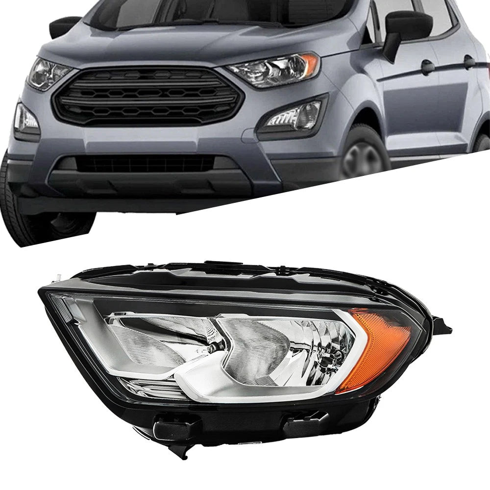 Driver Side Headlight for Ford EcoSport (2018â2022) Halogen Black