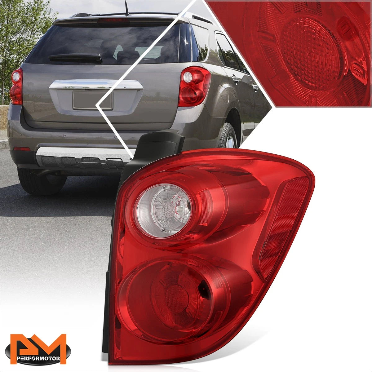 OE Style Right Side Chrome Tail Light Brake Stop Lamp for Chevy Equinox (2010–2015)