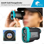 600M Golf Rangefinder for All Models (Slope, Vibration, Magnetic, Rechargeable)