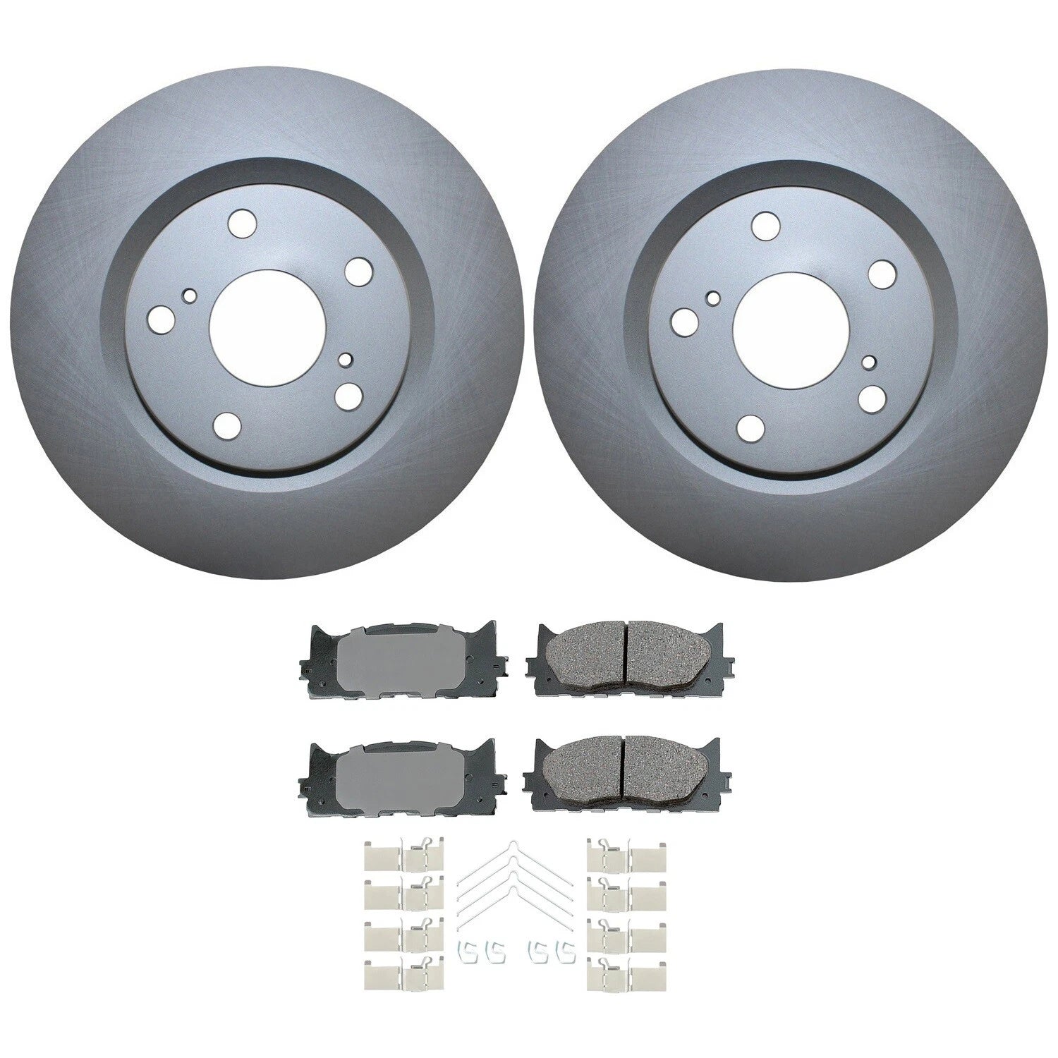Front Brake Kit 296mm Rotors & Akebono ProACT Pads for ES300h ES350 Avalon (2013–2023)
