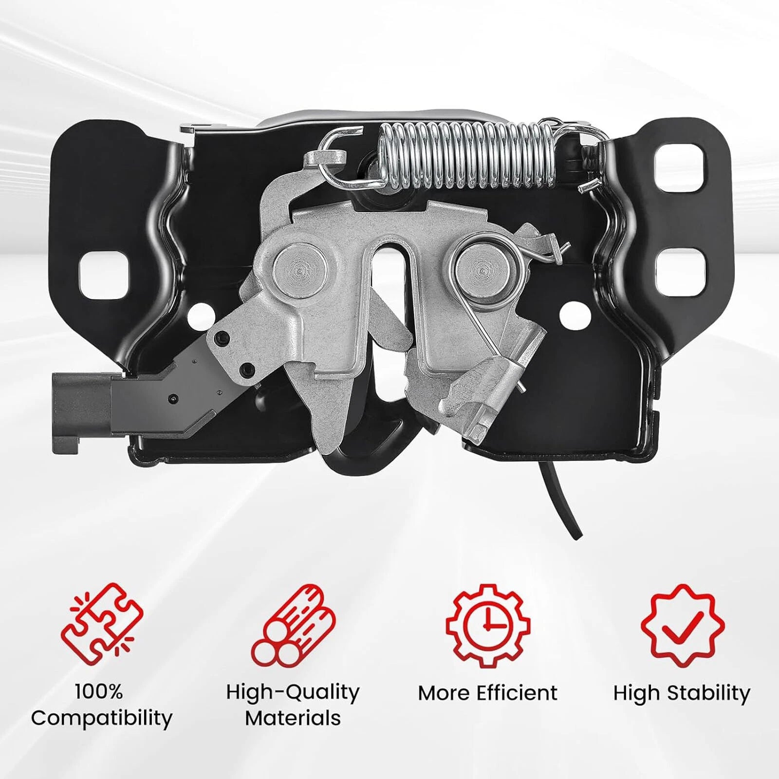 Hood Lock Latch for Chrysler 300 Dodge Charger (2011–2021) - Remote Start, Black