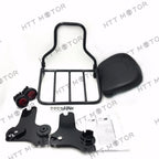 Adjustable Detachable Backrest Sissy Bar w/ Luggage Rack for Harley Touring (1997–2008)