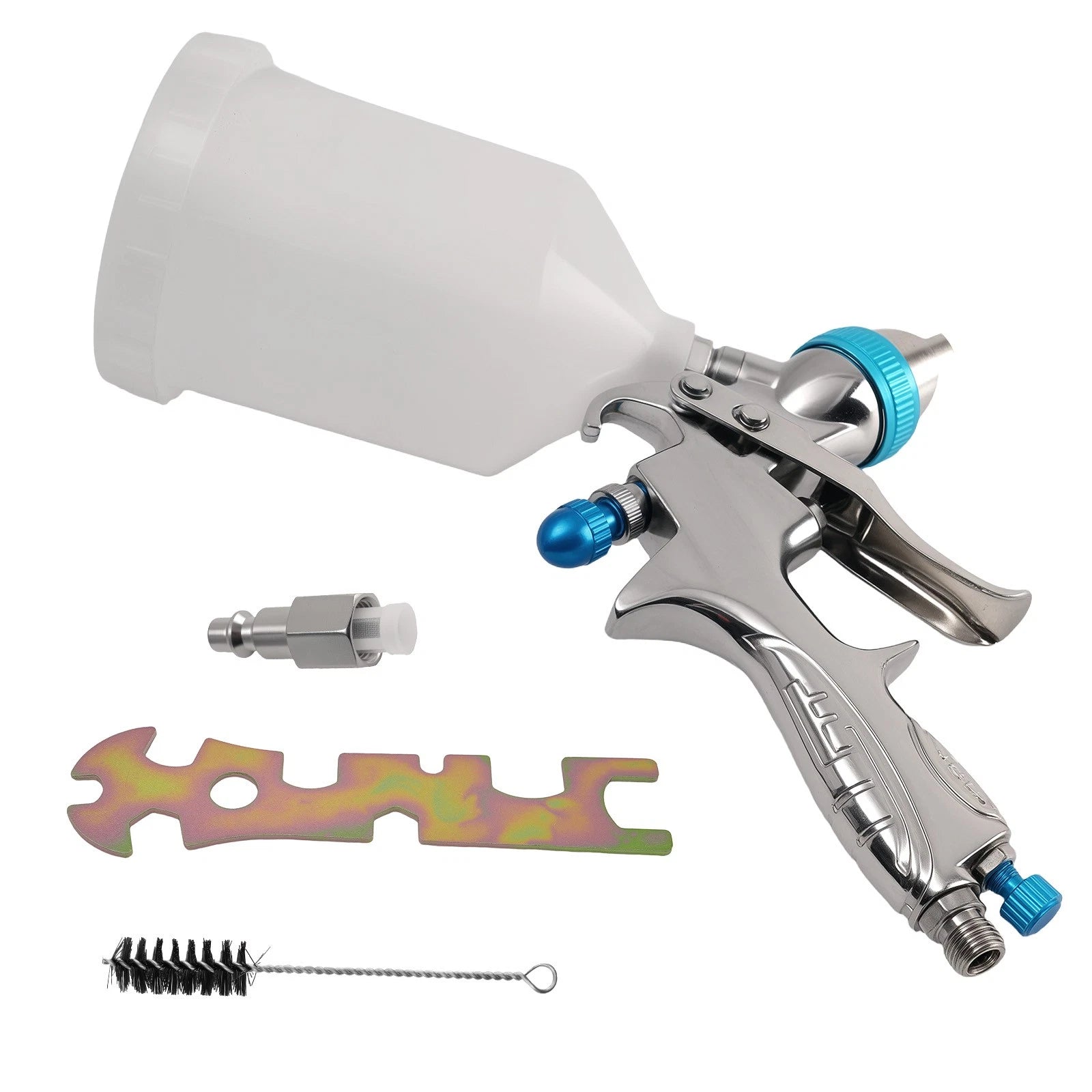 HVLP Air Gravity Feed Spray Paint Gun 1.3mm for Auto Paint (600ml)