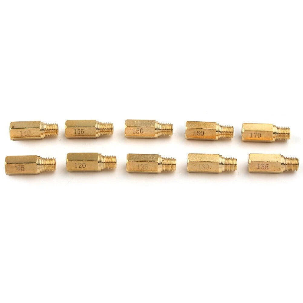 10PCS Carburetor Main Jets Kit for PWK Mikuni OKO KOSO #120-#170