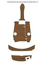 EVA Foam Teak Flooring Mat for Sea Ray 185 Sport (2010)