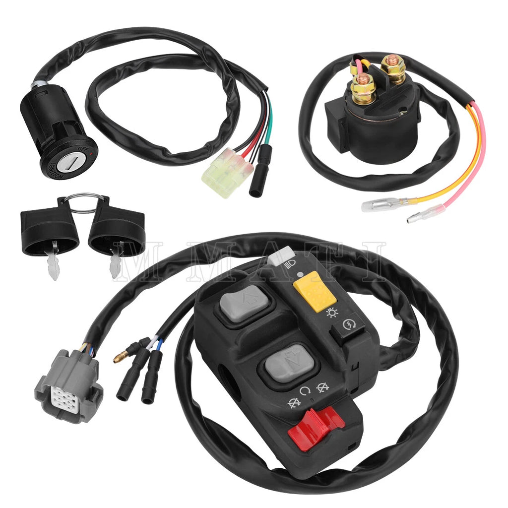 Handlebar Ignition Key Switch w/Relay for Honda TRX250TE Recon 250 (2002–2004)