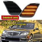 Smoked LED Bumper Side Marker Light for Mercedes W221 S-Class (2010–2013)