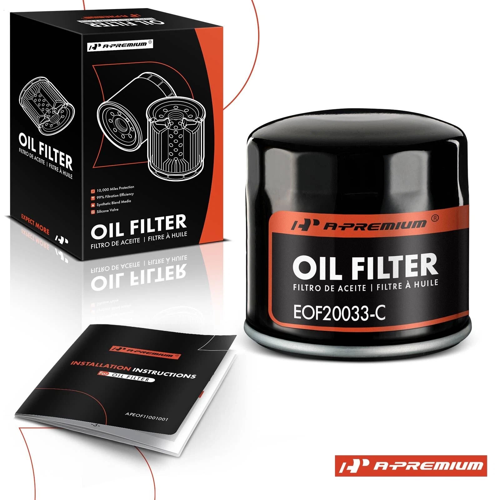 Engine Oil Filter for Silverado 4500 HD (2019), Ram 1500 (2011–2013, 2021–2023)