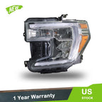 LED Headlight w/ DRL Clear Lens Left Side for GMC Sierra 1500 (2019–2021)
