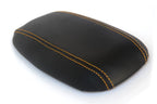 Console Armrest Cover for Ford Mustang (1994–2004) - PVC Leather, Yellow Stitch