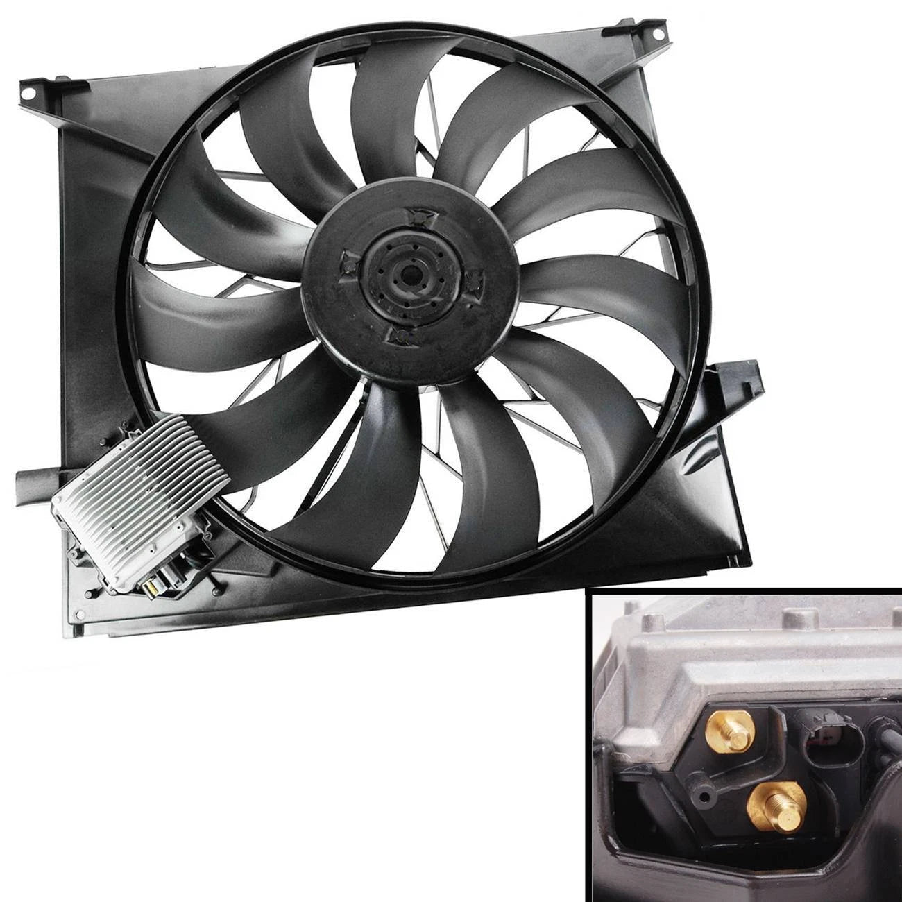 Radiator Cooling Fan Assembly for Mercedes ML55 AMG (2000–2003)