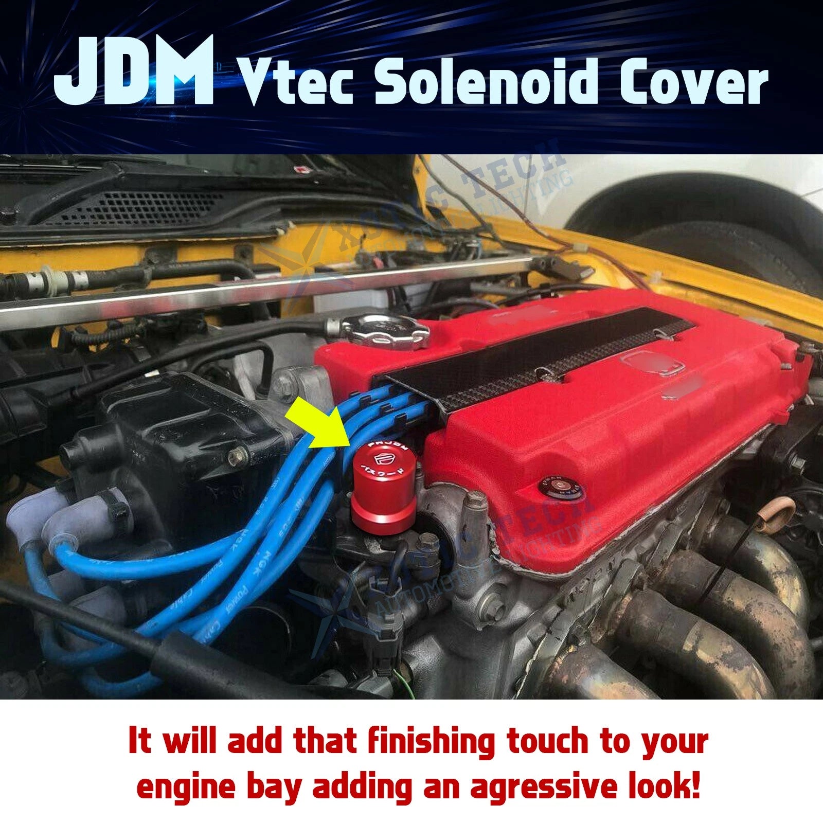 VTEC Solenoid Valve Cover Cap for Honda Civic (2001-2005)