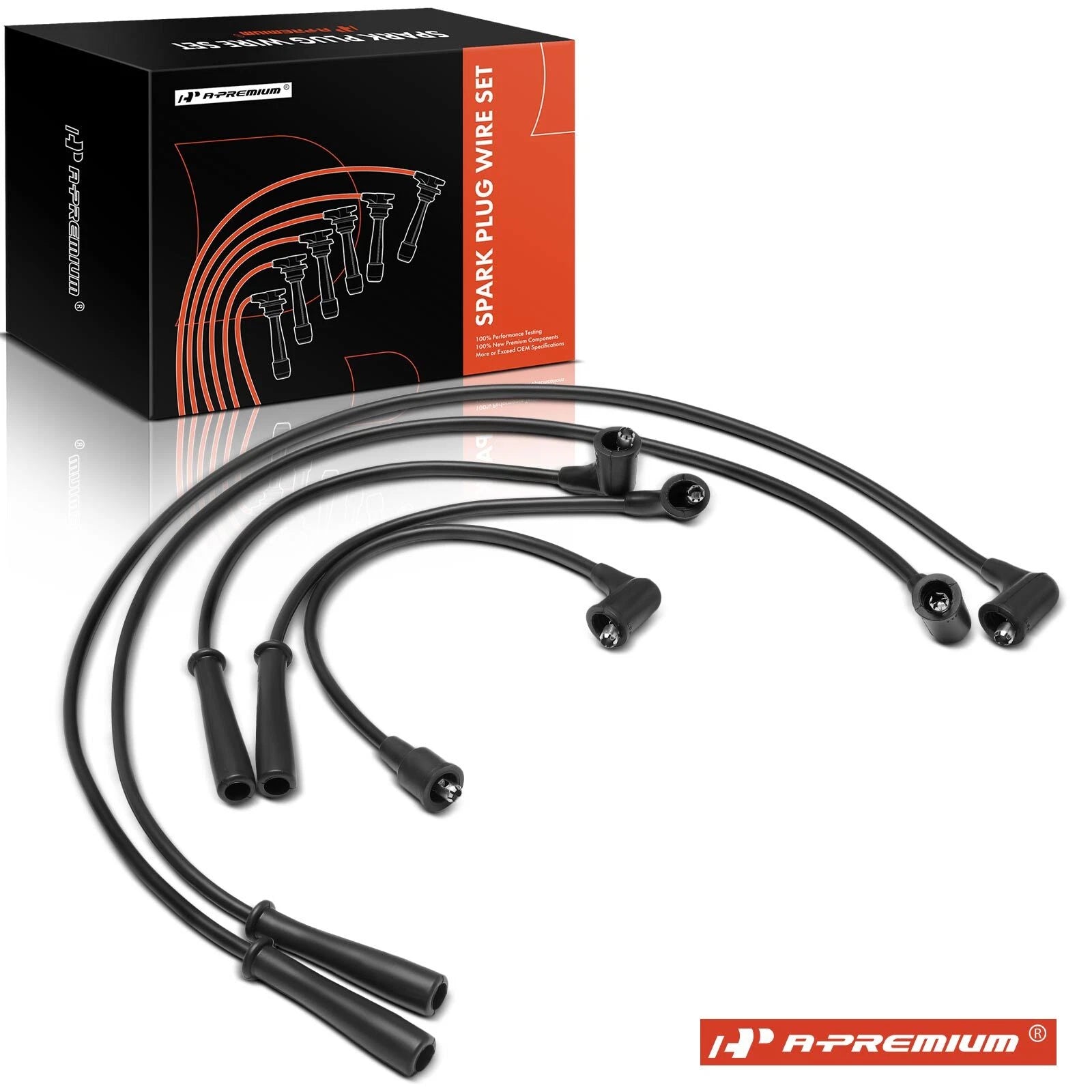 5X Spark Plug Wire Set for Subaru DL Brat GL GL-10 GLF (1980–1989)