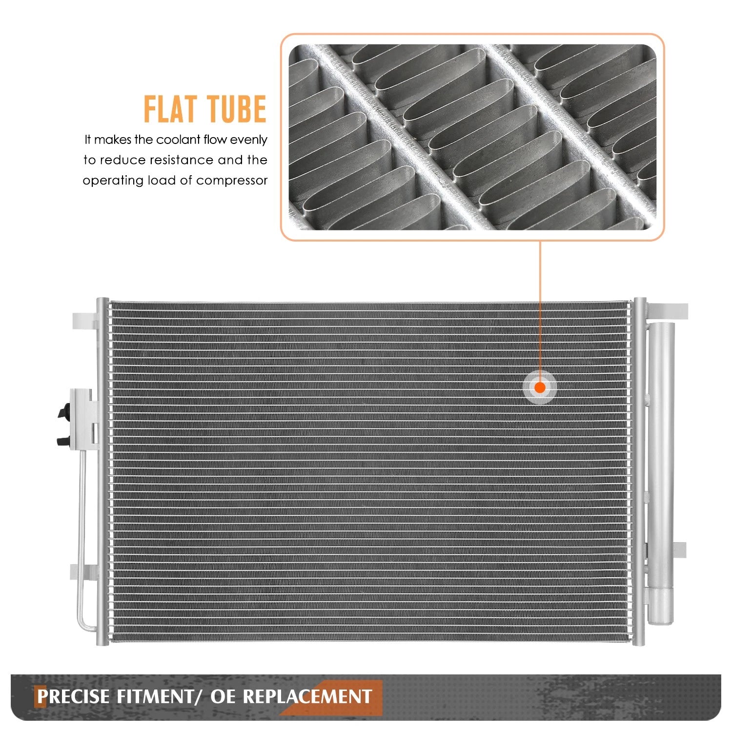 A/C Condenser for Kia Sorento (2016–2018) Aluminum Core Replacement