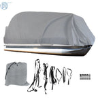 Waterproof Boat Cover for Pontoon (2021–2024) - Trailerable, Dust Resistant, Grey