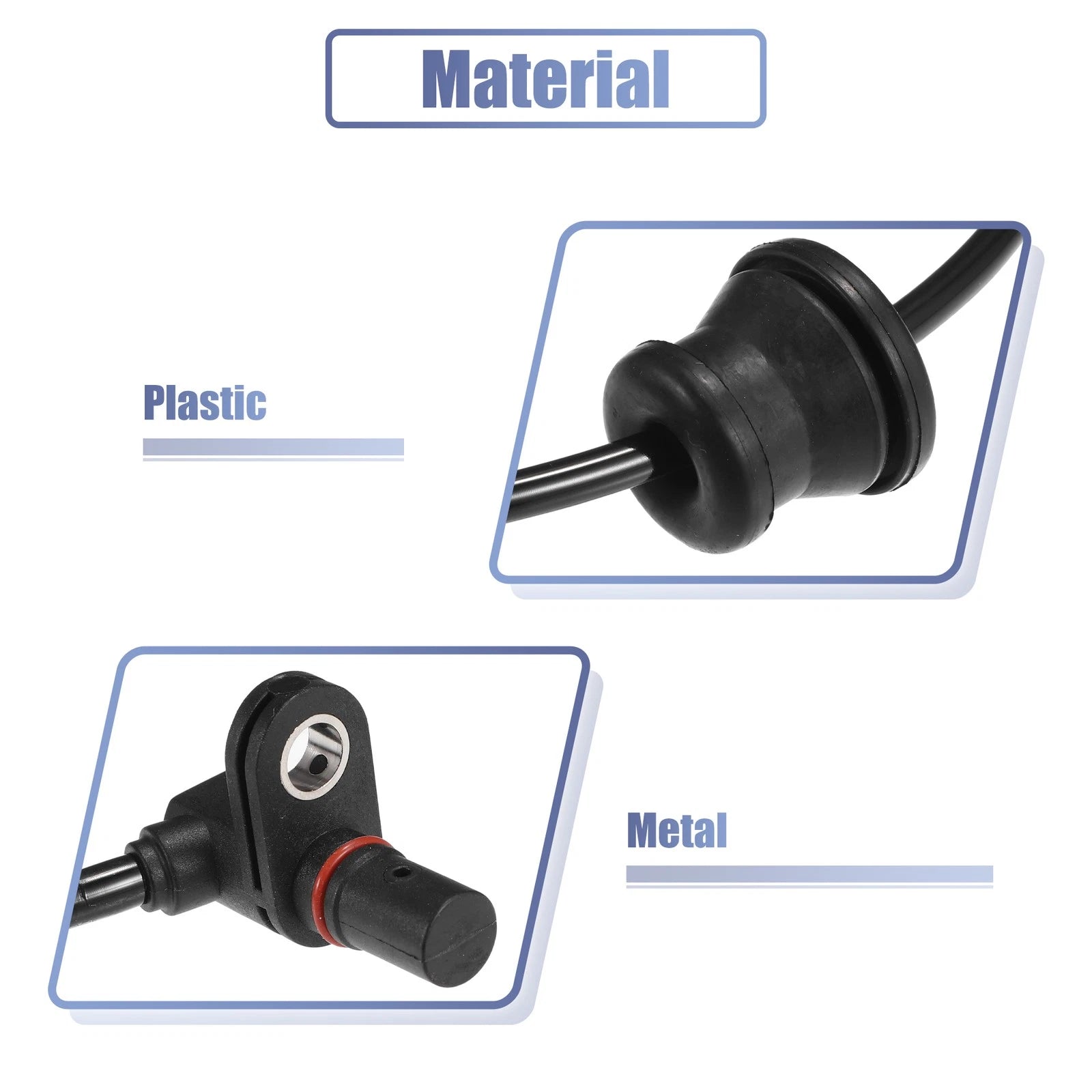 Set of 2 Rear ABS Wheel Speed Sensors No. 25913456 for Chevrolet 