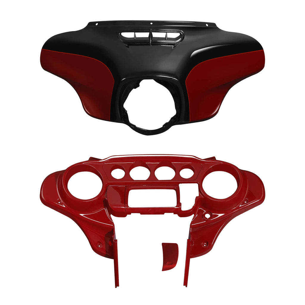 Inner & Outer Fairings for Harley Street Glide (2014–2023) Billiard Red, Vivid Black