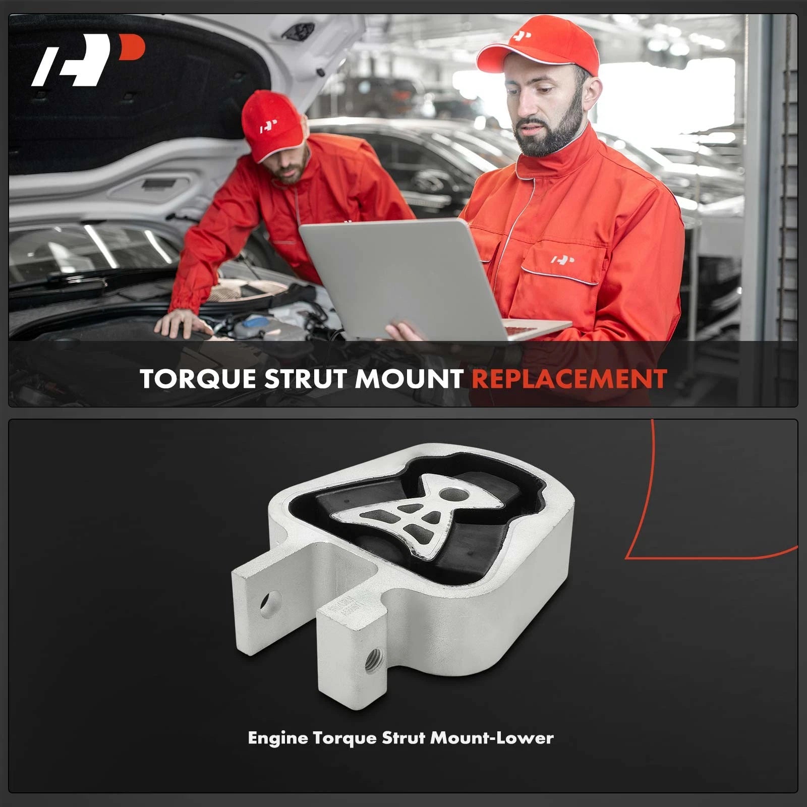 Lower Engine Torque Strut Mount for Ford Fusion, Edge, Lincoln MKZ (2013-2020)