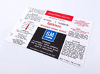 Washer Bottle Replacement with Water Activated Label for GM Models (1959–1974)