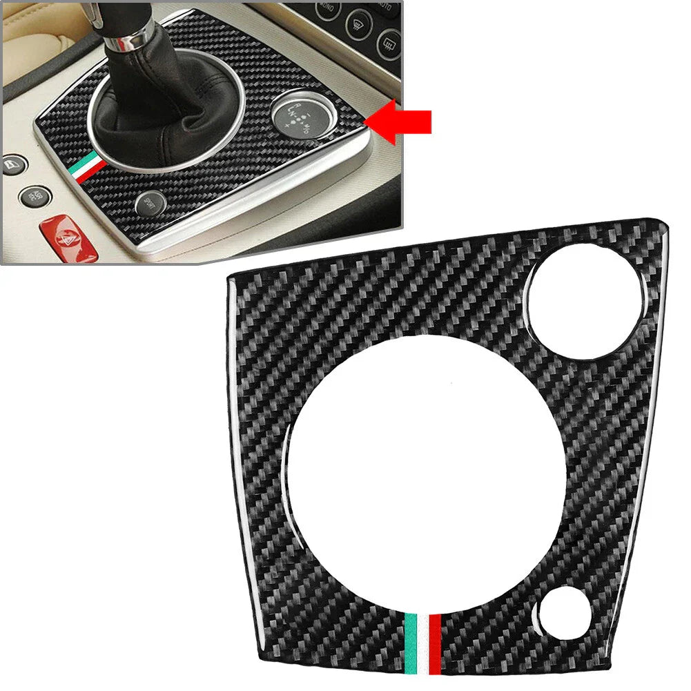 Carbon Fiber Gear Shift Panel Cover for Alfa Romeo 159, Brera, Spider
