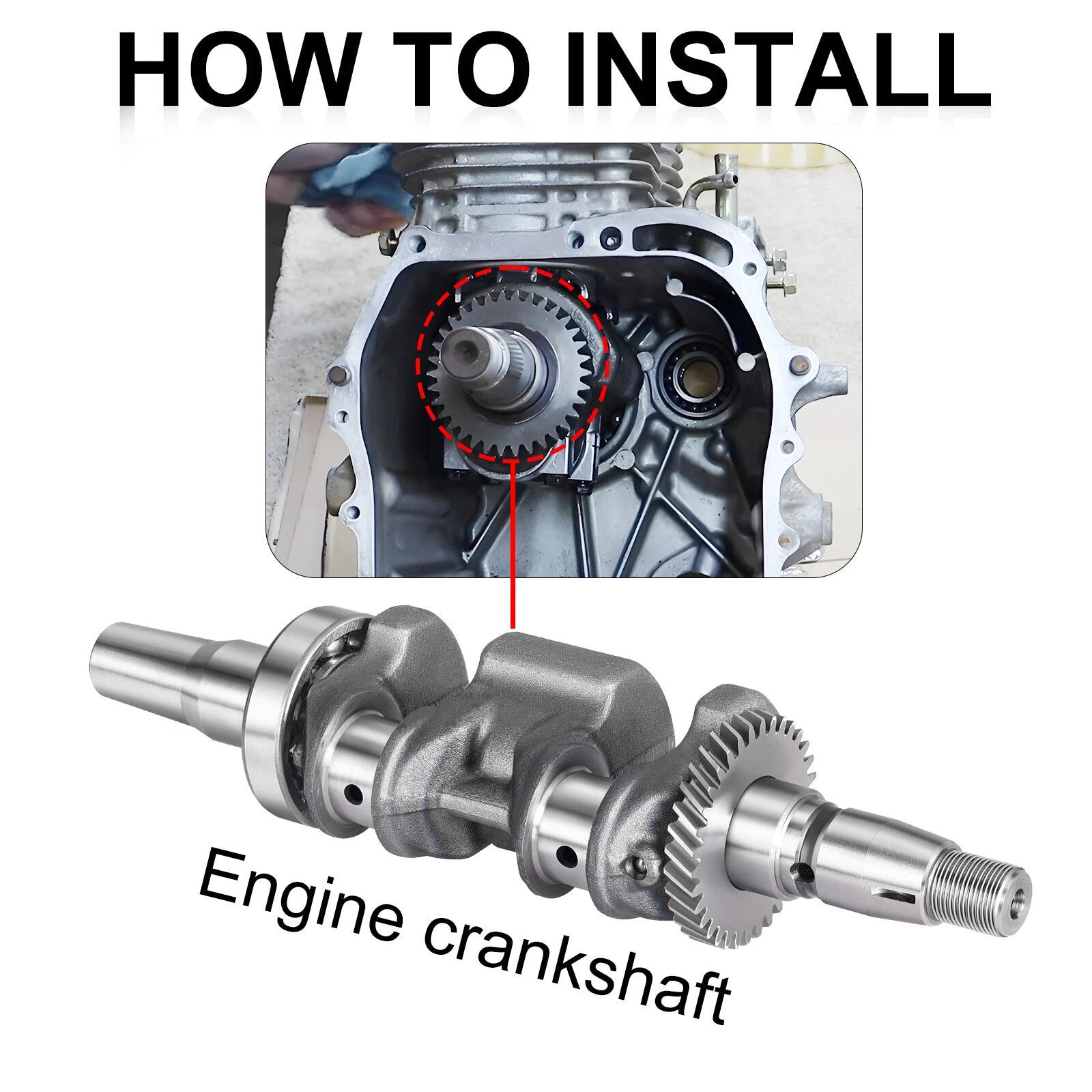 Crankshaft & Connecting Rod for EZGO Golf Cart (1991-2002)