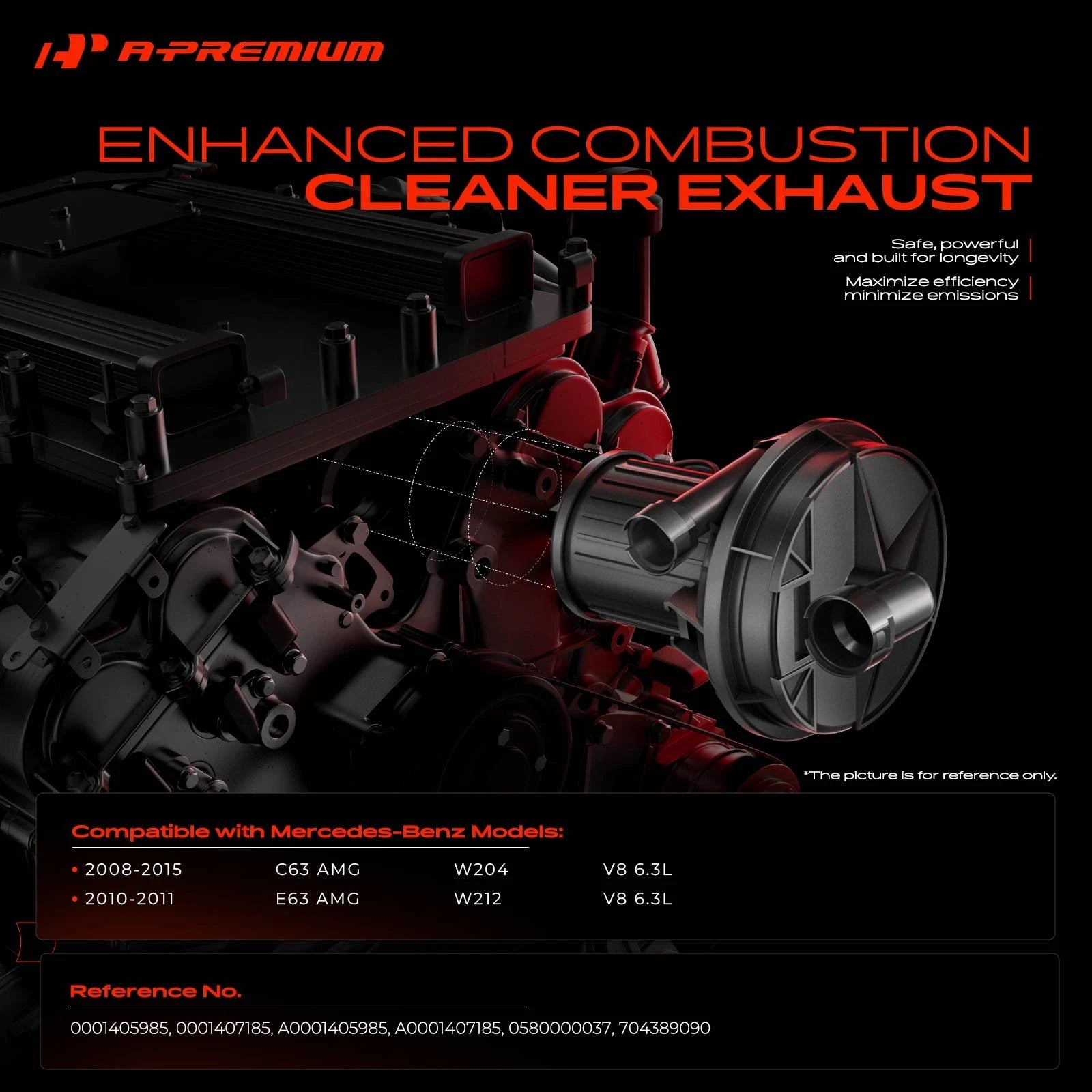 Secondary Air Injection Pump for Mercedes-Benz C63 AMG (2008–2015)