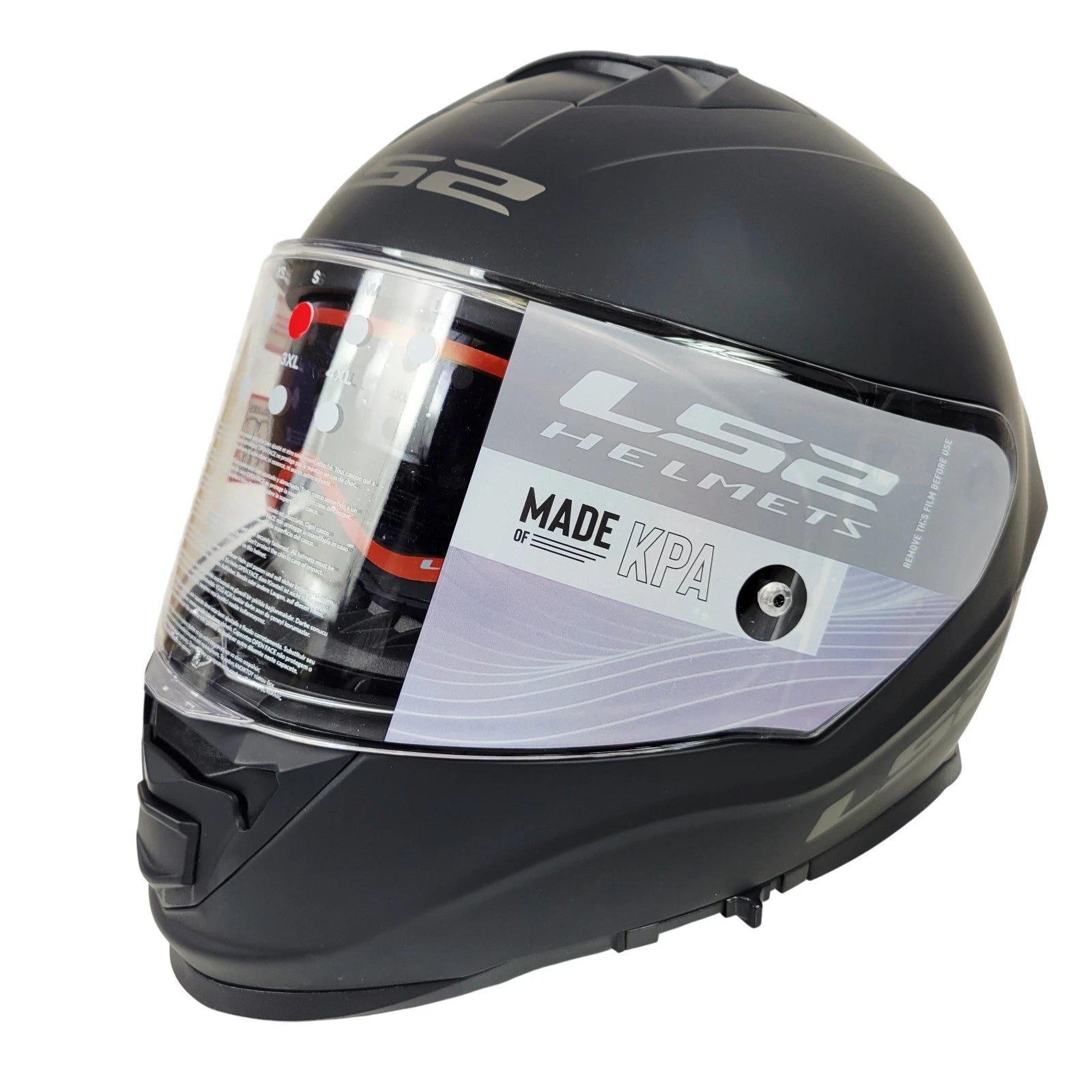 Assault Full Face Sun Shield Helmet for LS2 (Matte Black)
