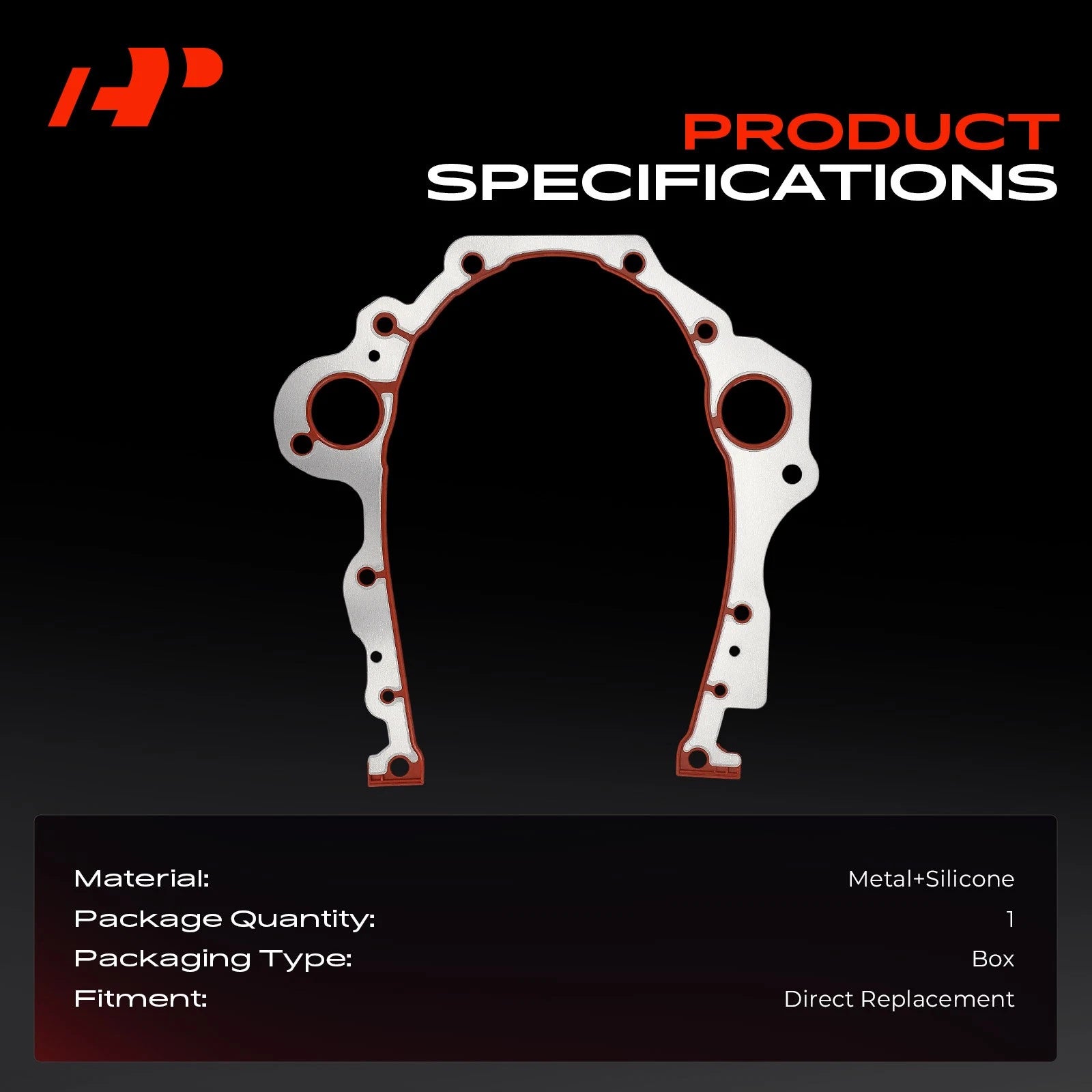 Engine Timing Cover Gasket for Chevrolet Malibu (2006–2007) Impala (2007–2010)