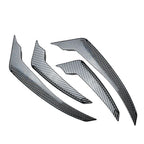 Front Bumper Side Air Vent Trim for Alfa Romeo Stelvio (2017–2025) Carbon Fiber Black