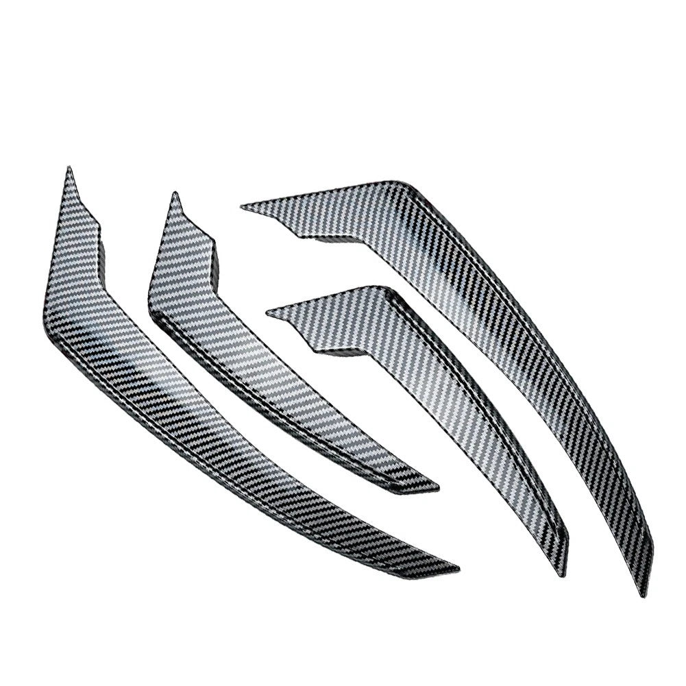 Front Bumper Side Air Vent Trim for Alfa Romeo Stelvio (2017–2025) Carbon Fiber Black