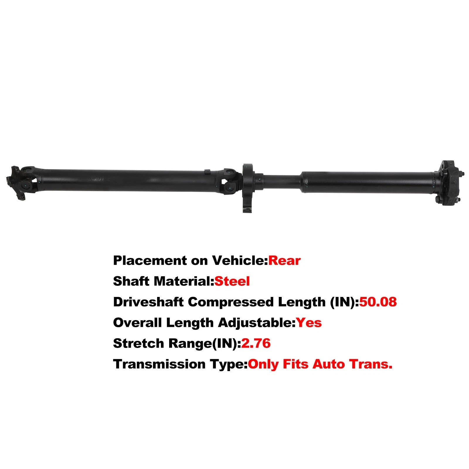 Rear Driveshaft for BMW X3 2.5i (2004–2005) 19100144101
