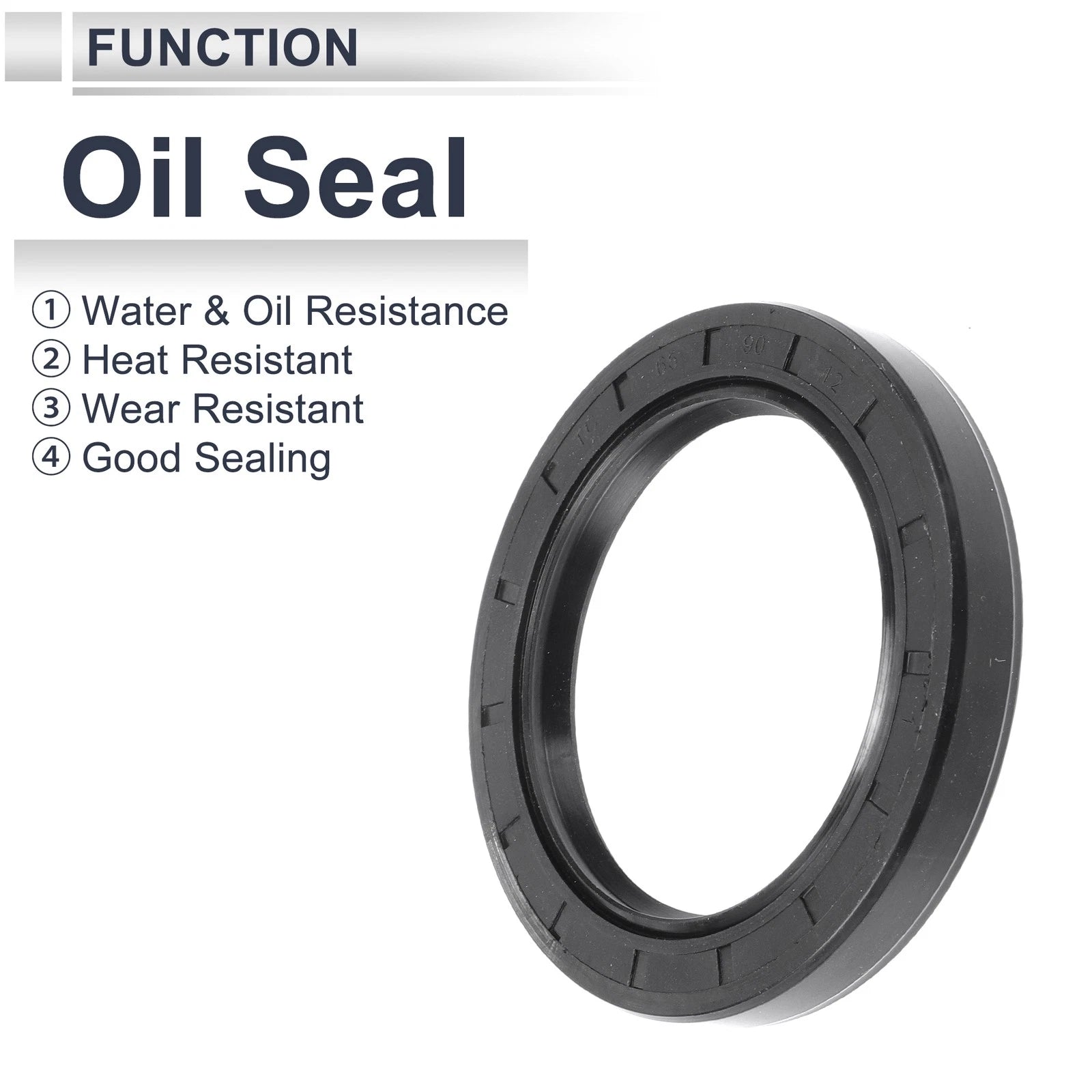 Set of 5 Oil Seal Rotary Shaft Seal Nitrile Rubber 65x90x12mm