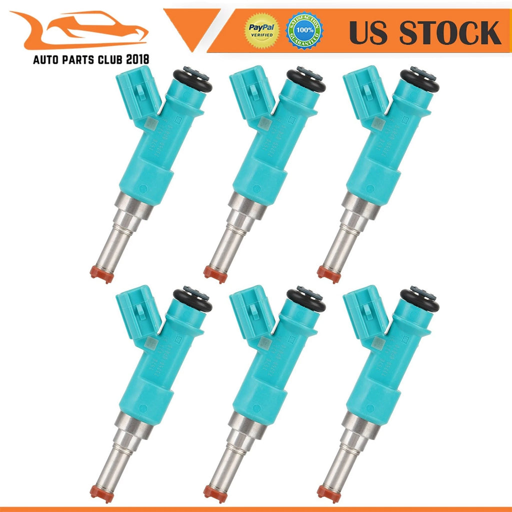 Set of 6 Fuel Injectors for Toyota Camry (2012–2017) Lexus ES350 (2013–2018) 3.5L