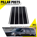 Door Trim Pillar Post Black for GMC Yukon Chevrolet Tahoe (2015–2020)