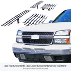Billet Front Grille Insert Combo for Chevy Silverado 1500 (2003-2007 Classic)