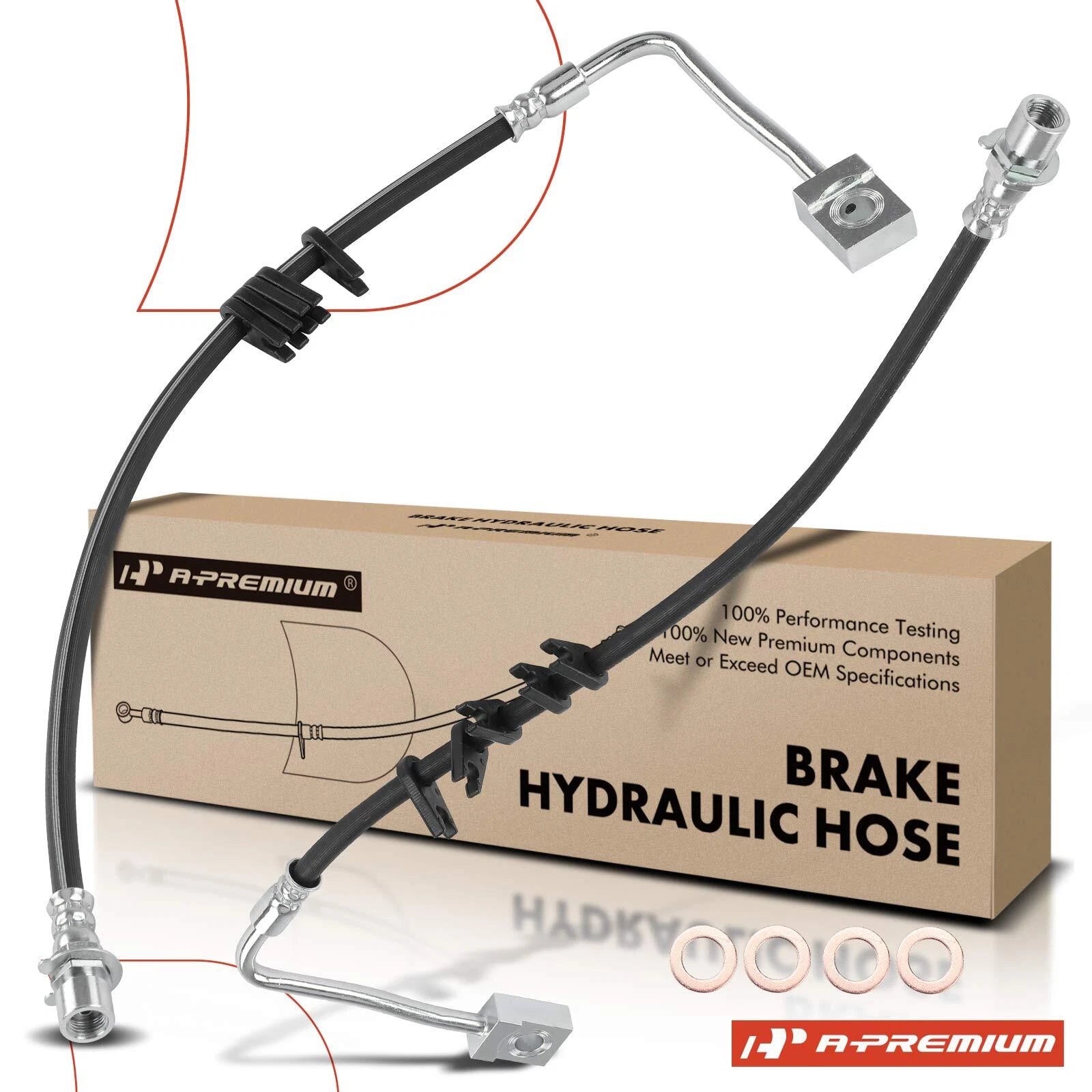 2X Rear Brake Hydraulic Hose for Chevy C6500 (2003–2009)