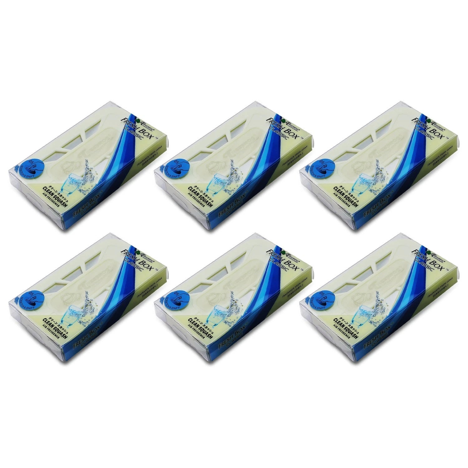 6pc Clean Squash Air Freshener for Universal Fit (No Specific Year/Model)
