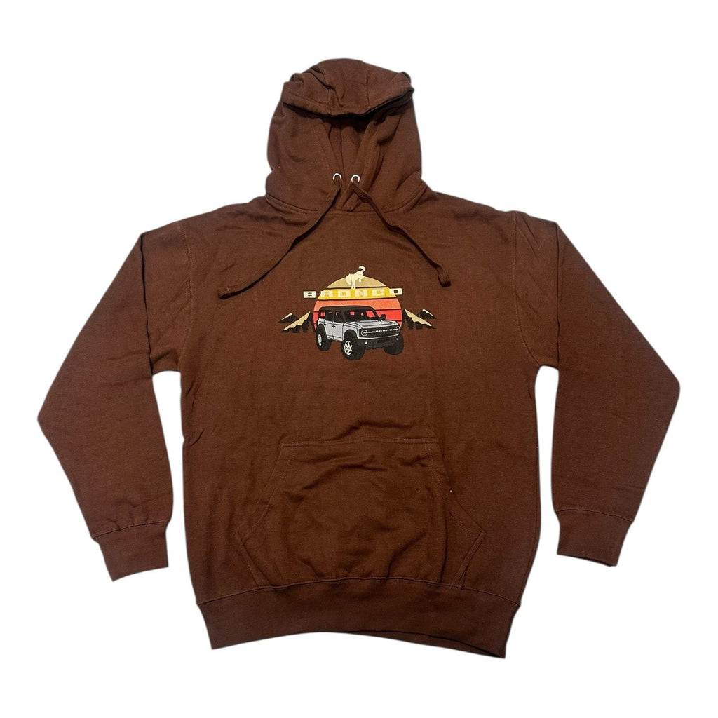 Ford Bronco Sunrise Brown Hoodie (Licensed)