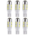 Set of 6 LED Projector License Light Bulbs for Various Models 