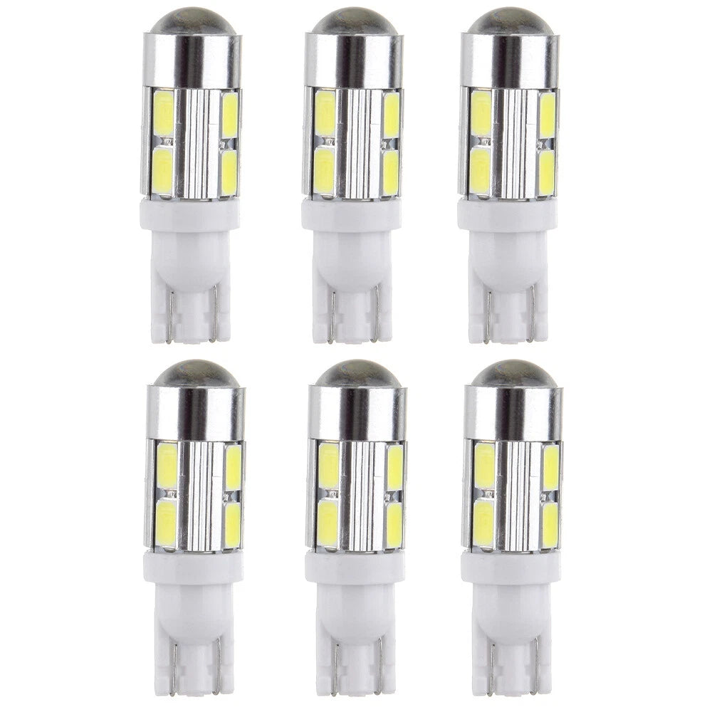 Set of 6 LED Projector License Light Bulbs for Various Models 