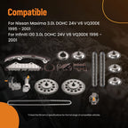 Engine Timing Chain Kit w/ Tensioner for Nissan Maxima 3.0L (1995–2001)