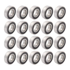 20Pcs Deep Groove Ball Bearings for Various Models (25x52x15mm)