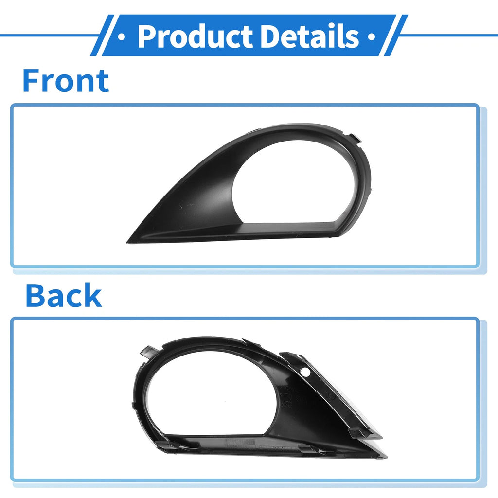 1pc Fog Light Grill for Audi Q7 (2010–2015) No. 4L0807490A, ABS
