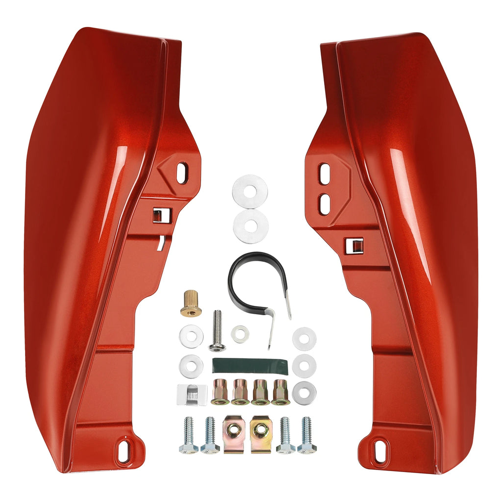 Mid Frame Deflectors for Harley Electra Glide (2009–2024) Sunset Orange