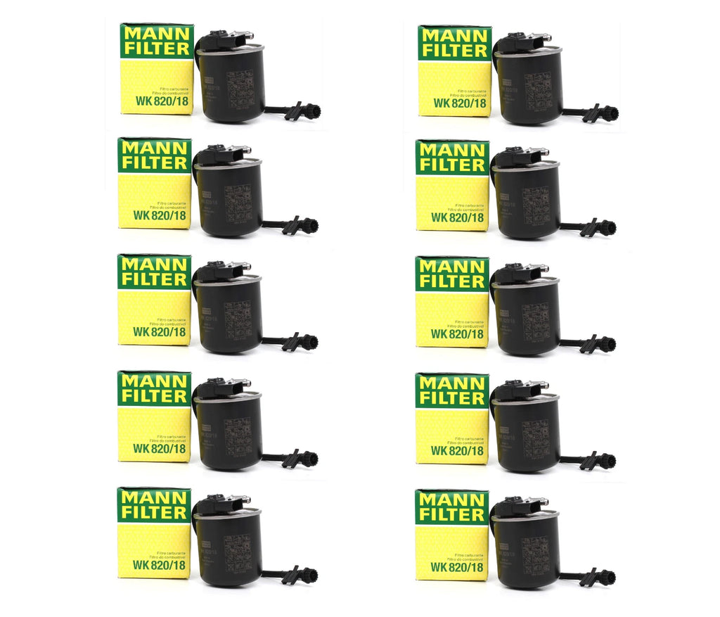 Set of 10 Fuel Filters OEM Mann for Mercedes W204 X204 V212 Sprinter 2500 3500